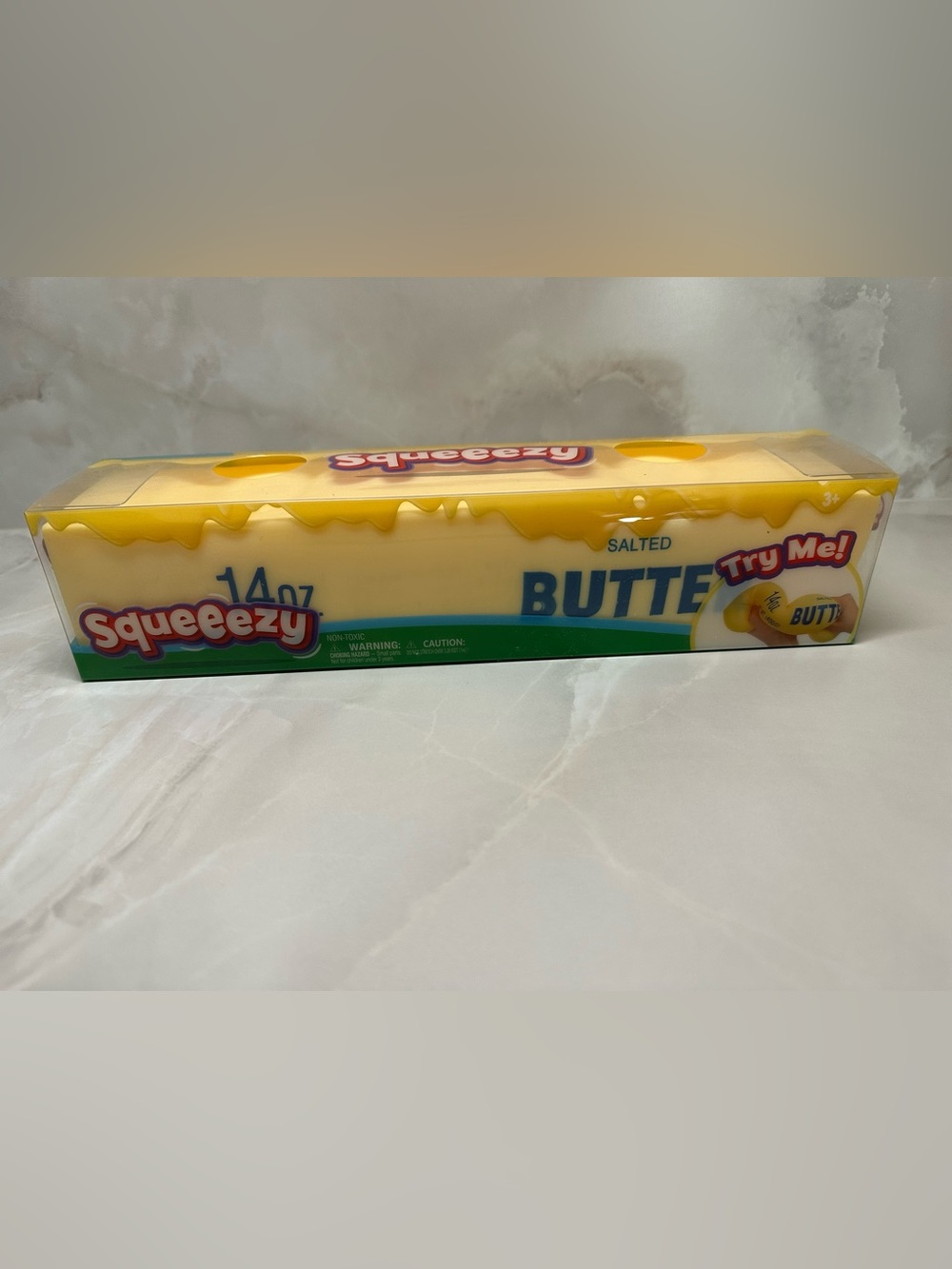 Squeeezy Butter Squishy Toy Yellow Large
